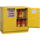 Justrite Undercounter Sure-Grip Ex Safety Cabinets, 2 Doors, Self-Closing, Undercounter, 22 Gal, H": 35" x 22" x 35"-Designed to fit under most counters and feature one adjustable shelf