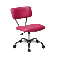 OSPHF Vista Task Office Chair, Pink-Padded Vinyl Seat and Back