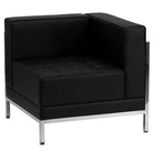 Flash Furniture HERCULES Imagination Series Black LeatherSoft U-Shape Sectional Configuration, 10 Pieces-Features: