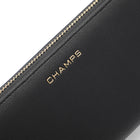 Champs RFID Zip-Around Wallet -  Black-Zip pocket centre divider