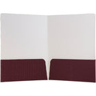 JAM Paper Corrugated Fluted Folders, Burgundy, 12 Pack (87497dg)-Size: 9" x 12"