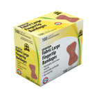 Wasip Large Fabric Fingertip Bandage - 100 Pack-Absorbent, non-adherent pad keeps the wound clean and dry