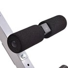 Stamina Hyperextension Bench 2014 - Black-High-density foam padded foot rests