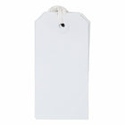Jam Paper Gift Tags with String - Medium - 4 3/4" x 2 3//8" - White - 1000 Pack-Quantity: 1000 tags per carton