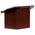 Flash Furniture Foldable Tabletop Lectern in Mahogany-Foldable Base