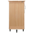 Winsome Wood Douglas Kitchen Cart (89443)-Construced of solid/Composite wood in Natural Finish