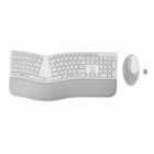 Kensington Pro Fit Ergo Wireless Keyboard and Mouse - Grey-Split and sloped keyboard with adjustable reverse tilt positions hands, wrists, and forearms for comfort and neutral alignment