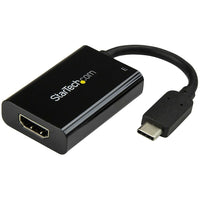 StarTech USB-C to HDMI Video Adapter with USB Power Delivery, 4K @ 60 Hz (CDP2HDUCP)-Charge your laptop and output HDMI video using the same USB-C port, with USB Power Delivery