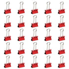 JAM Paper Binder Clips, Small, 19mm, Red Binderclips, 5 packs of 25 (334BCREg)-5