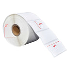 Premium Tape 4" x 2" (102 mm x 51 mm) Direct Thermal Labels - 3" (76 mm) Core - 4 Rolls-White