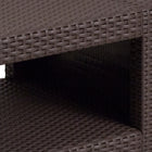Flash Furniture Chocolate Brown Faux Rattan End Table-Open Storage