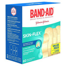 BAND-AID Skin-Flex Adhesive Bandages, Assorted Sizes, 60 Pack-Dries almost instantly.