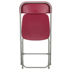 Flash Furniture HERCULES Series Premium Plastic Folding Chair - Red-Textured Seat ensures safe seating