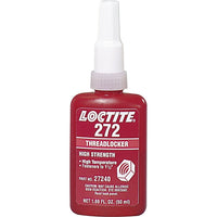 Loctite Threadlocker 272 High Temperature, Red, High, 87 G., Bottle - 2 Pack-Colour: Red
