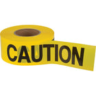 SCN Industrial Caution Barricade Tape, English, 3" W x 1000' L, 2 Mils, Black On Yellow - 12 Pack-Colour: Black on Yellow