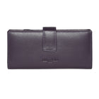 Club Rochelier Ladies Clutch with Tab Wallet - Plum-Plum - Leather