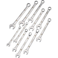 Dynamic Tools 11 Piece Metric Combination Wrench Set, Mirror Chrome Finish, 9mm - 19mm-Contains: 9, 10, 11, 12, 13, 14, 15, 16, 17, 18, 19mm
