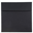 JAM Paper 9 x 9 Square Envelopes, Black Linen Recycled, 100 Pack (v01215g)-Black