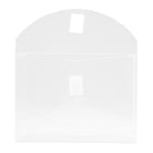 JAM Paper Plastic Envelopes, VELCRO Brand Closure, 1 Expansion, Index Booklet, 5.5 x 7.5, Clear Poly, 24 Pack (920V1clg)-Size: 5-1/2" x 7-1/2"