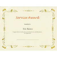 St. James Premium Weight Certificates, Laurel Design, Gold Foil, Ivory, 15 Pack-Free downloadable templates from www.first-base.com
