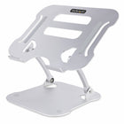 StarTech Adjustable Height Laptop Desk Stand-Vented all-aluminum construction improves airflow underneath your laptop/ultrabook/chromebook