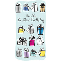 Rosedale 3-3/4" x 7-1/4" Money Holder For Your Birthday Greeting Cards And Envelopes, 12 Pack (15801)-Printed on premium uncoated card stock