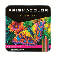 Prismacolor Premier Colouring Pencils - Assorted - 72 Pack (3599TN)-Pastel coloured pencils ideal for adult colouring projects