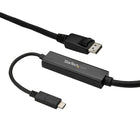 StarTech USB-C to DisplayPort Cable, 10 ft., Black (CDP2DPMM3MB)-Connect a USB Type-C computer to a DisplayPort projector or display in your classroom, auditorium or boardroom
