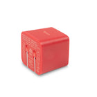 LOGiiX Power Cube Mini 20W PD Wall Charger (2022) - Red-Single USB Type-C Power Delivery port offers 20W fast charging