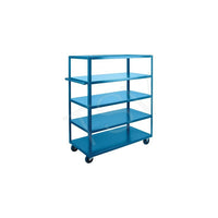 Kleton Heavy-Duty Shelf Cart, No. Of Shelves: 5, Overall Depth: 36"-No. of Shelves: 5