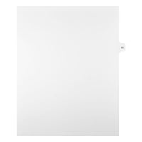 Mark Maker Legal Exhibit Index Tab White Single Tabs, 1/15th Cut, Letter Size, No Holes, Number 35, 25 Pack-White Single Tabs, 1/15th Cut