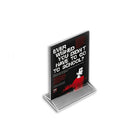 Azar Displays 7" x 5" Vertical Top Load Acrylic Sign Holder, Clear, 10 Pack (142710)-Perfect for schools, businesses, homes, and retail stores
