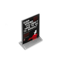 Azar Displays 7" x 5" Vertical Top Load Acrylic Sign Holder, Clear, 10 Pack (142710)-Perfect for schools, businesses, homes, and retail stores