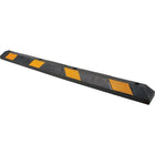 Zenith Safety Parking Curbs, Length: 6', Rubber, Black/Yellow (SEH141)-Length: 6'