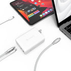 Adam Elements OMNIA 100W Multiport Super Charging Kit Charger - USB-C & USB-A Ports - White-Support full charge speed even for MacBook Pro 16"
