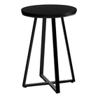 Monarch Specialties 2175 Accent Table - 22"H/Black/Black Metal-Bring a modern tone to your living room, office space, family room or den with this stylish black / black metal round top end table