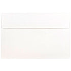 JAM Paper A9 Foil Lined Envelopes, 5.75 x 8.75, White with Silver Lining, 250 Pack (34078H)-Blank interior for personalized message