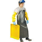 SCN Industrial Heavy-Duty Apron, Polyester/Nitrile, 48" L x 35" W, Black - 3 Pack-Colour: Black