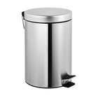 ASI Step-on Waste Receptacle, Stainless Steel-Freestanding covered garbage can