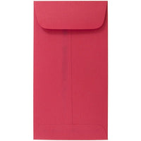 JAM Paper #7 Coin Envelopes, 6.5 x 3.5, Brite Hue Red Recycled, 1000 Pack-Coin Envelopes