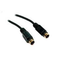 BlueDiamond SVideo Cable M/M - Black, 25ft, (5839)-SVIDEO ports are DIN4 sockets (female) and cables are DIN4 plugs (male)