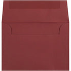 JAM Paper 4bar A1 Envelopes, 3.63 x 5 1/8, Dark Red, 250 Pack (5157437H)-Blank interior for personalized message