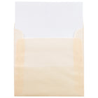 JAM Paper 5.5 x 5.5 Square Envelopes, Spring Ochre Ivory Translucent Vellum, 250 Pack (1591909H)-Envelope Size: 5.5" x 5.5"