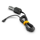 Cat 4.8amp Car Charger with Dual USB Port and 6ft Braided Nylon Micro USB Cord-Ultra-rugged reflective cabling