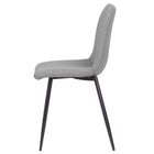 My Home My Living Polyester Side Chair - Grey - 2 Pack-Easy assembly