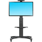 North Bayou AVF1500B Mobile TV Cart with Adjustable Shelf for 32" to 65" TV - Black-Compatible: 32" - 65”