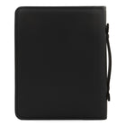 Bugatti Ring Binder In Leather - Black-A thoughtful organizer panel for streamlined organization