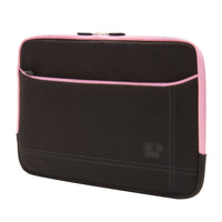 Vangoddy 13.3" Microsuede Laptop Sleeve - Brown/Pink-Fits up to laptop 13.3"