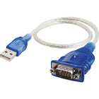 C2G USB to DB9 Serial Adapter Cable, 0.5m/1.5'-Convert a DB9 RS-232 serial device to USB; great for PDAs, digital cameras, and many other peripherals!