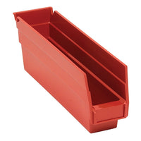 Integrated Plastics, Shelf Bins, 2-3/4" W x 4" H x 11-5/8" D, Red, 30 Lbs. Capacity - 36 Pack-Capacity: 30 lbs.